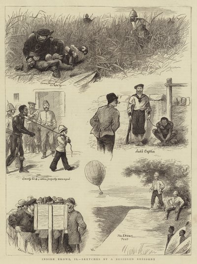 Inside Ekowe, II, Sketches by a Besieged Resident by William Ralston